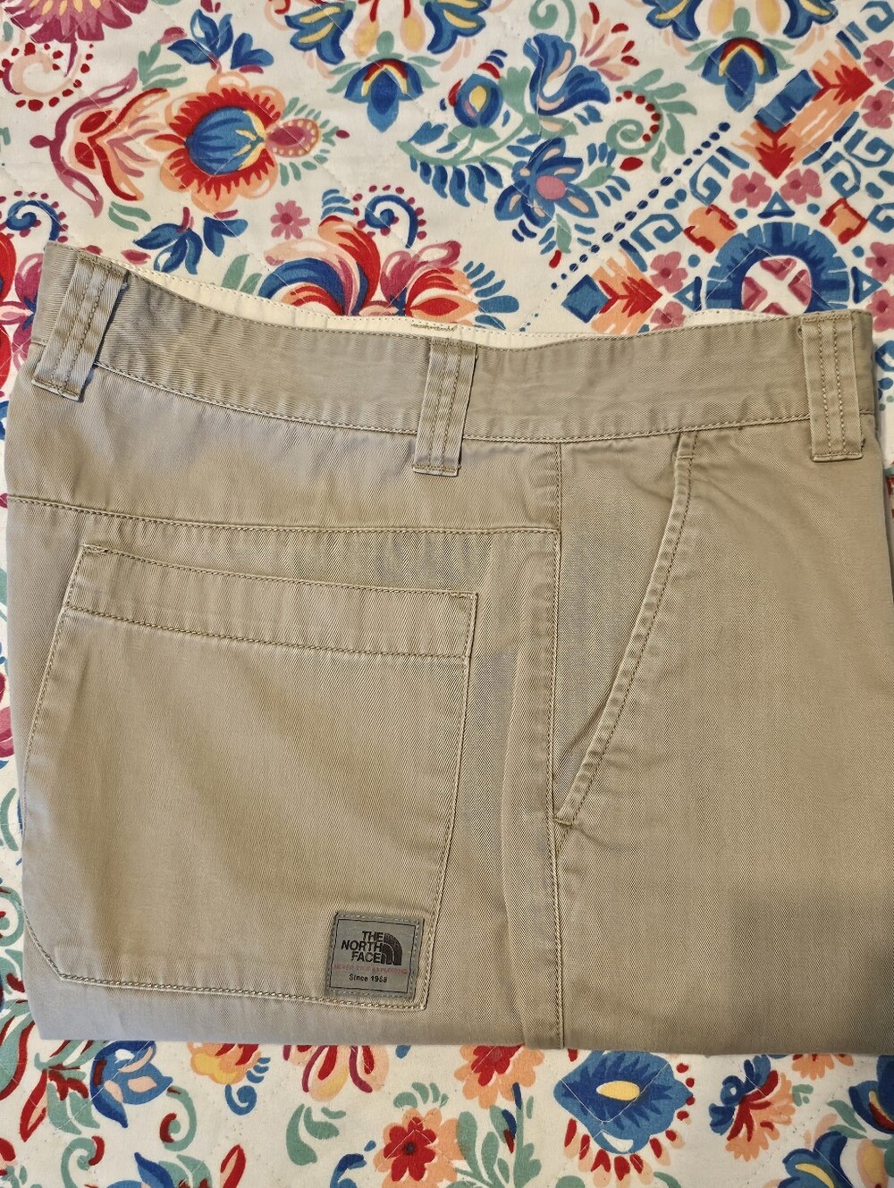 The North Face Mens Chino Pants Size 36 Tan Khaki 100% Cotton Outdoor Casual